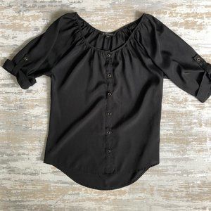 Express Black Blouse